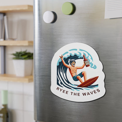 “Rye The Waves” Cool Whiskey Magnets