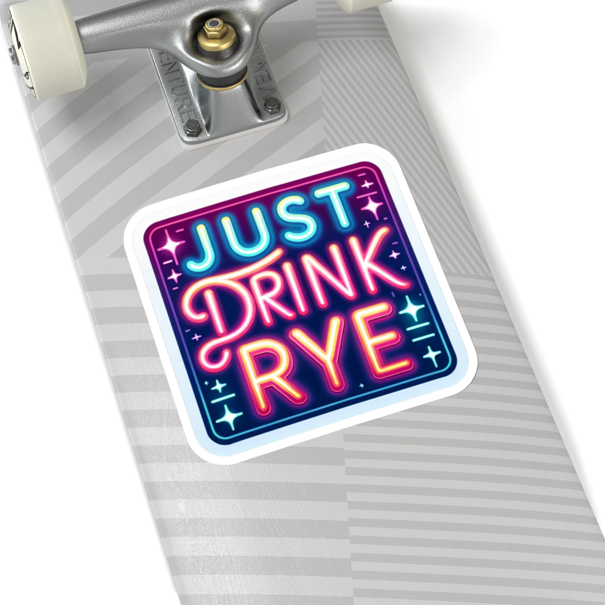 “Just Drink Rye” Whiskey Tagline Kiss-Cut Sticker