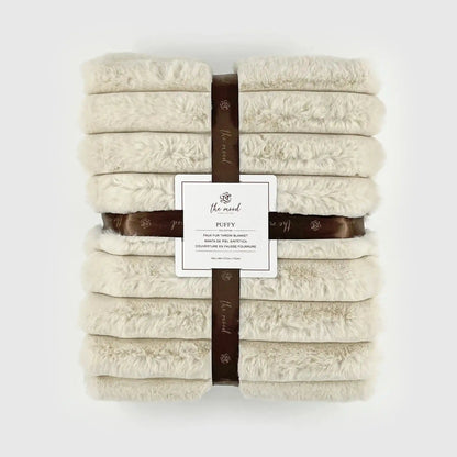 Cozy Faux Fur Throw for Whiskey Enthusiasts