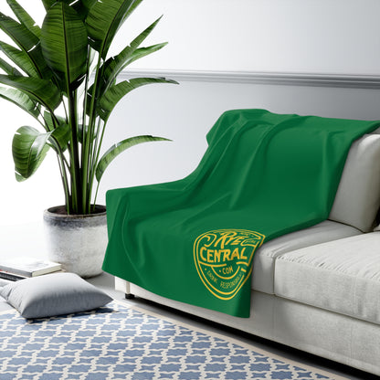 RyeCentral Whiskey Sherpa Fleece Blanket