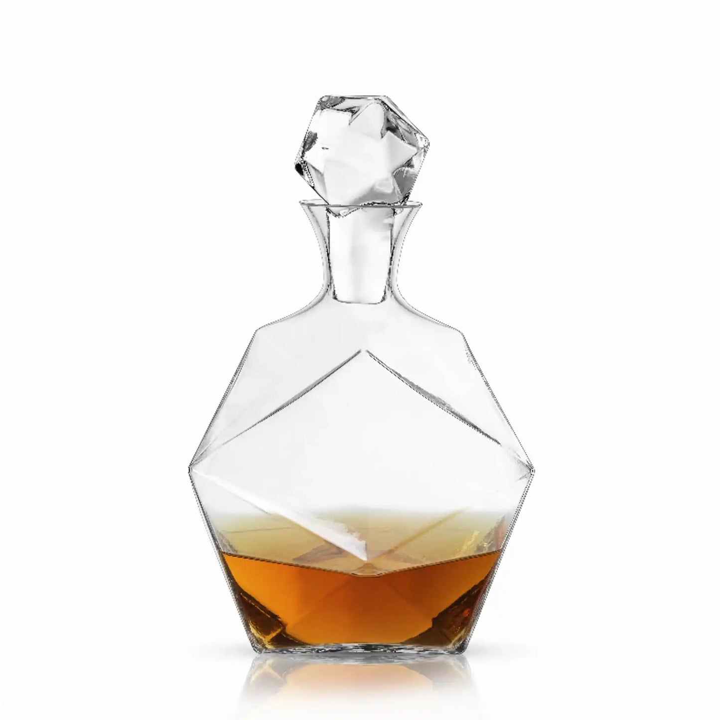 Faceted Crystal Liquor Decanter By Viski for Elegance
