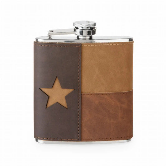 Leather Texas Flask