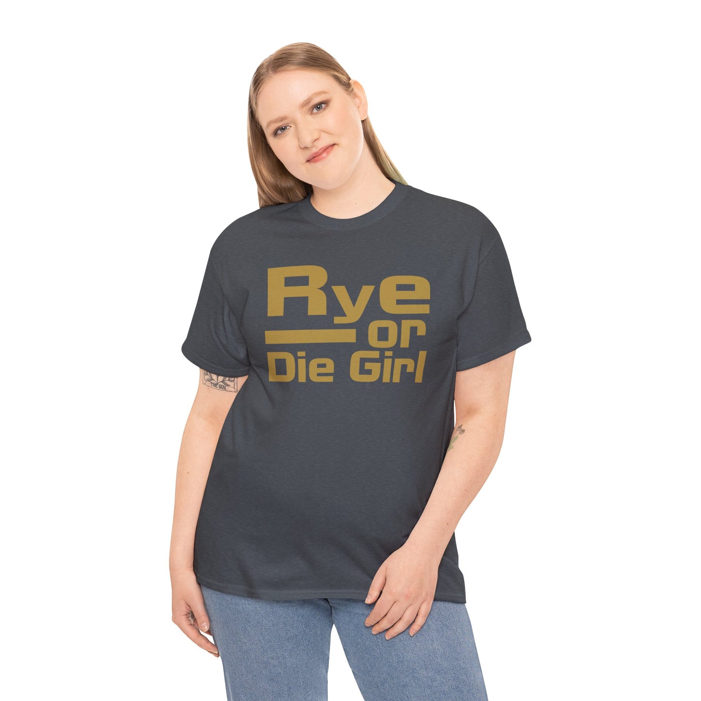 Funny Rye Whiskey T-Shirt | Rye or Die Girl Women's Tee | Whiskey Lover Gift