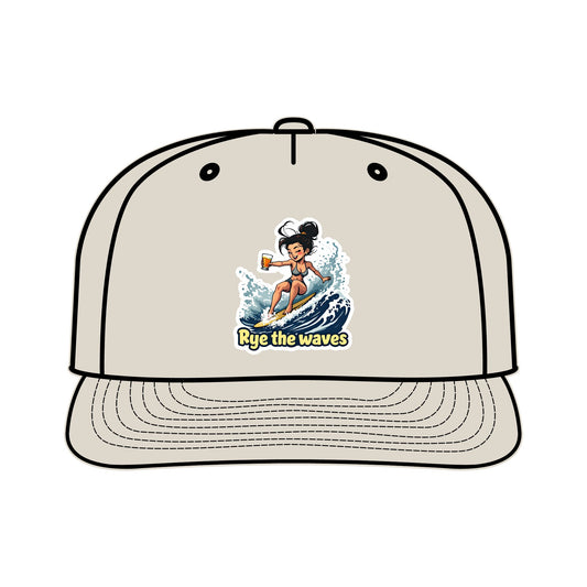 “Rye The Waves” Whiskey Surf Cap Model 2