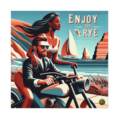 “Enjoy the Rye” Whiskey Uncoated Poster