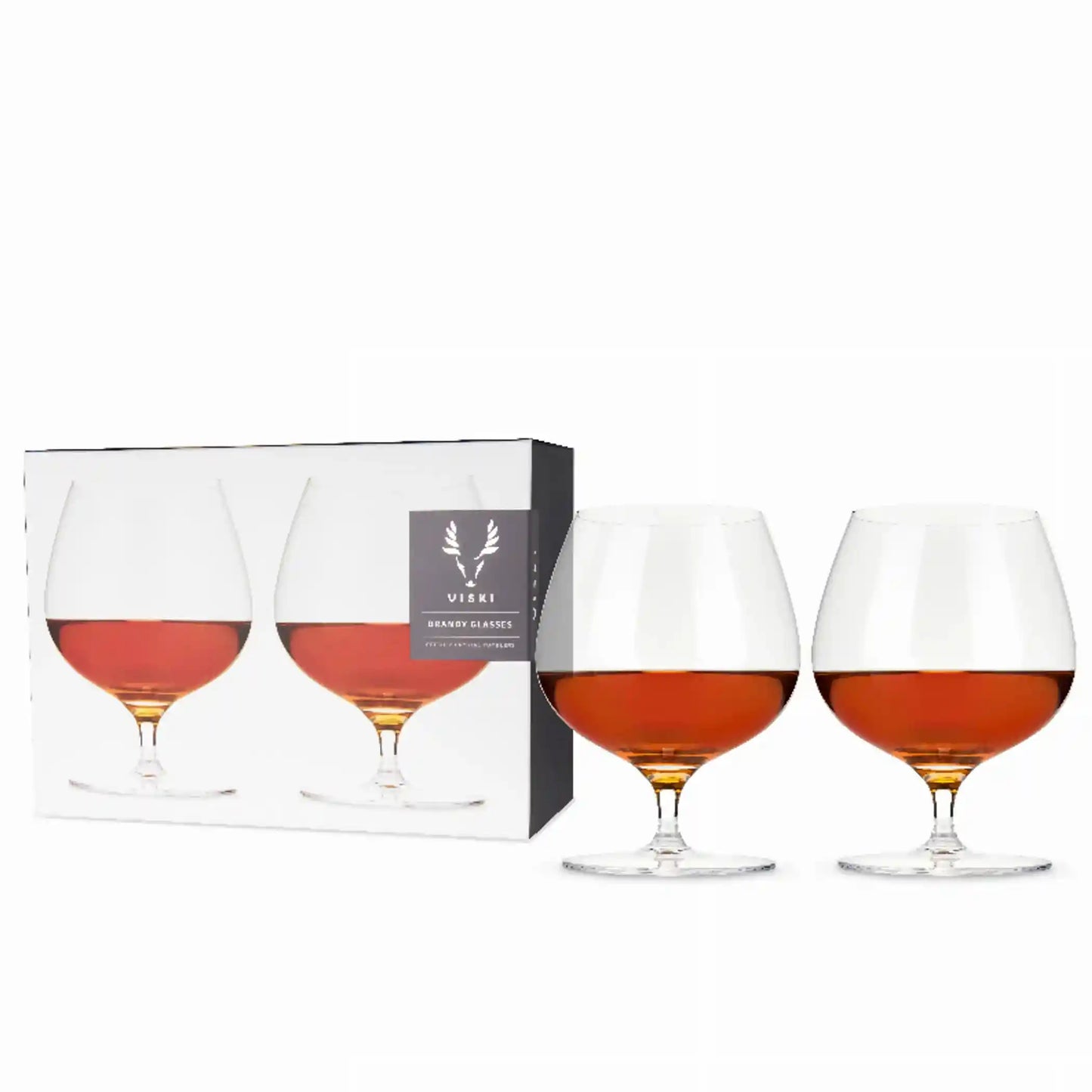 Crystal Wingback Brandy & Whiskey Snifters by Viski (Set of 2)