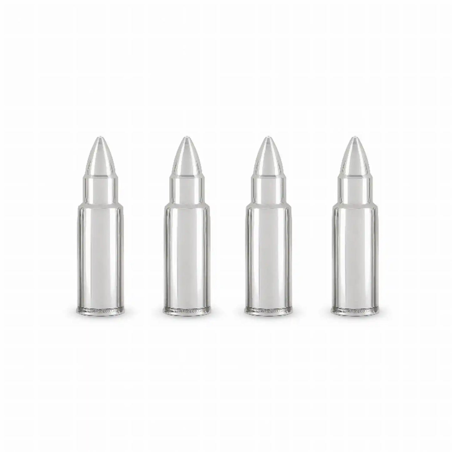 Foster & Rye Stainless Steel Bullet Whiskey Chillers (Set of 4)