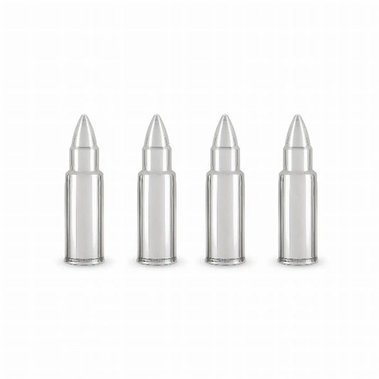 Foster & Rye Stainless Steel Bullet Whiskey Chillers (Set of 4)