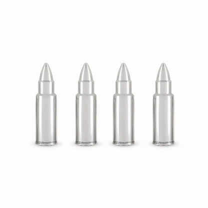 Foster & Rye Stainless Steel Bullet Whiskey Chillers (Set of 4)