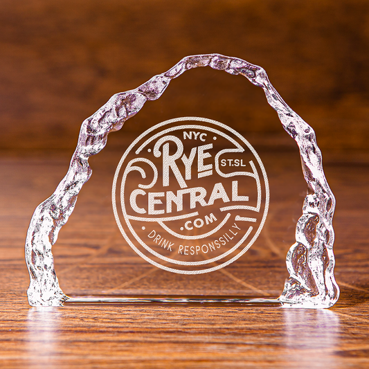 RyeCentral.com “Drink Silly” Small Iceberg Cut Crystal