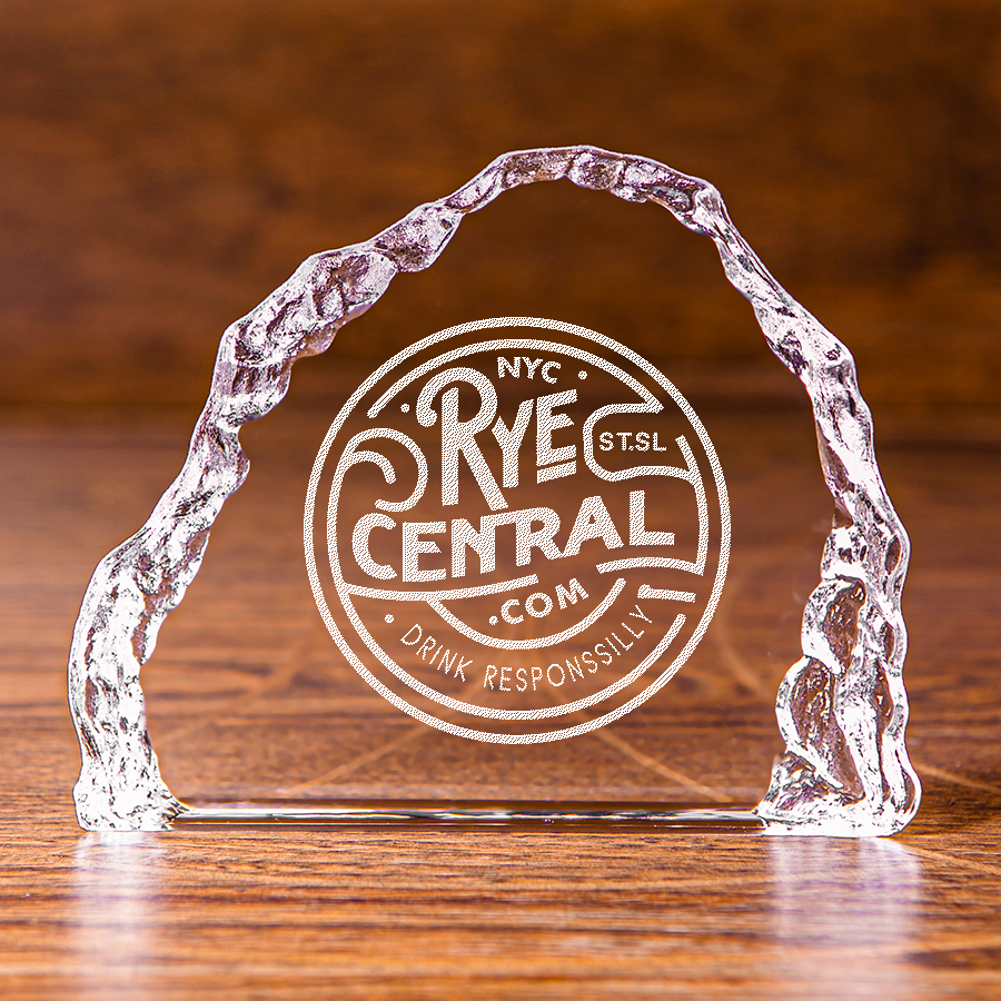 RyeCentral.com “Drink Silly” Small Iceberg Cut Crystal