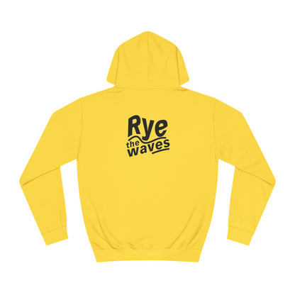 “Rye the Waves” Unisex College Hoodie - Whiskey 4