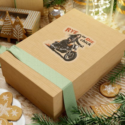 “Rye or Die Chick” Bike Whiskey Stickers