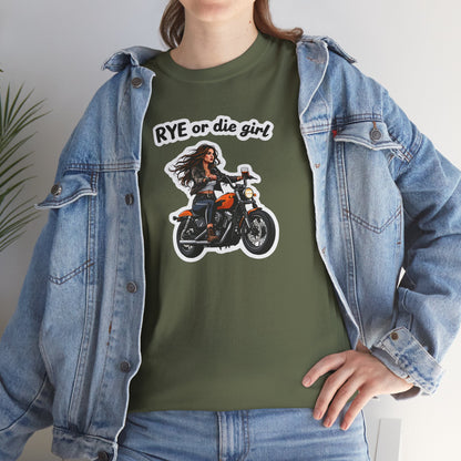 “Rye or Die Girl” Funny T shirt for Whiskey Lovers