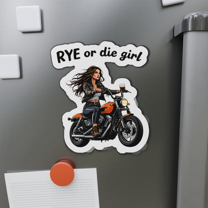 “Rye or Die Girl” Die-Cut Whiskey Magnets