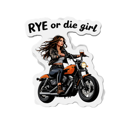 “Rye or Die Girl” Die-Cut Whiskey Magnets