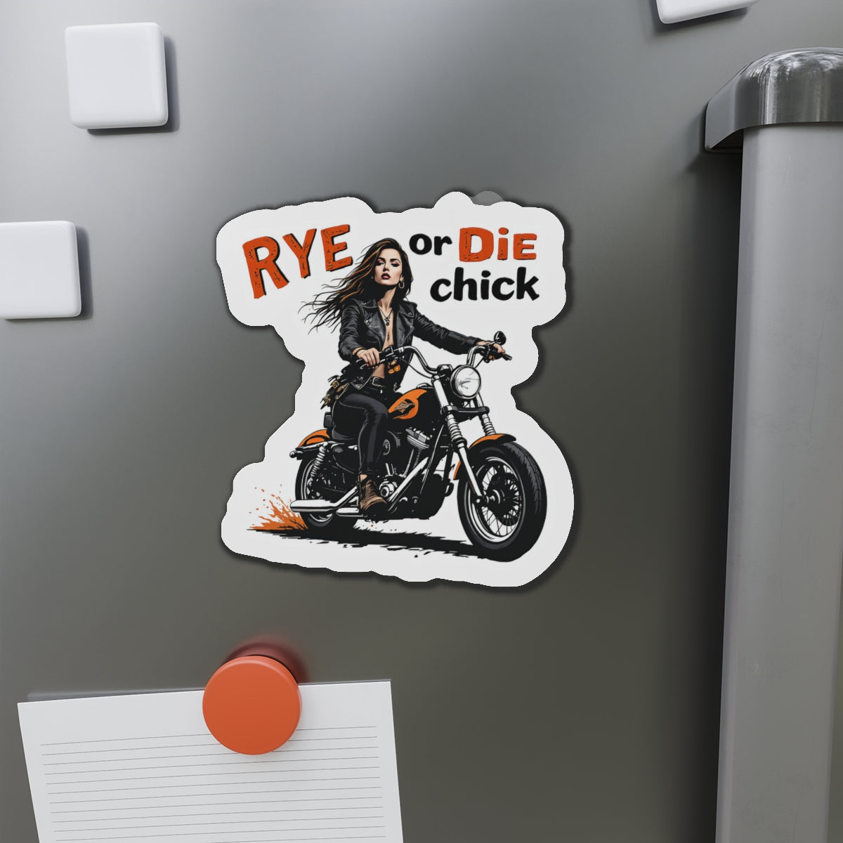“Rye or Die Chick” Die-Cut Whiskey Magnets