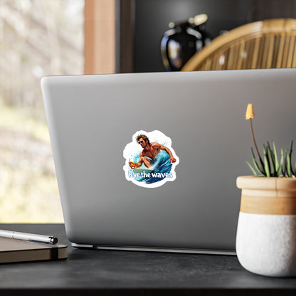 “Rye The Waves” Whiskey Vinyl Decal