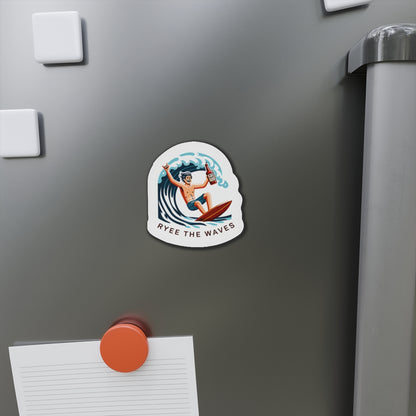 “Rye The Waves” Cool Whiskey Magnets