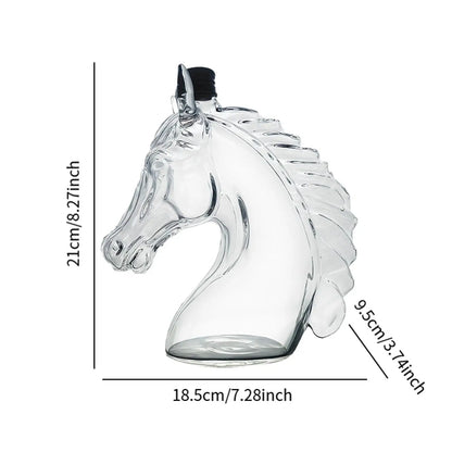 Horse Head Whiskey Decanter (Borosilicate Glass)