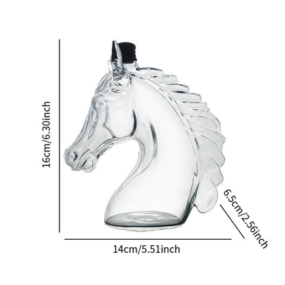 Horse Head Whiskey Decanter (Borosilicate Glass)