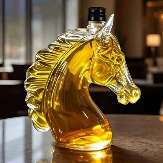 Horse Head Whiskey Decanter (Borosilicate Glass)