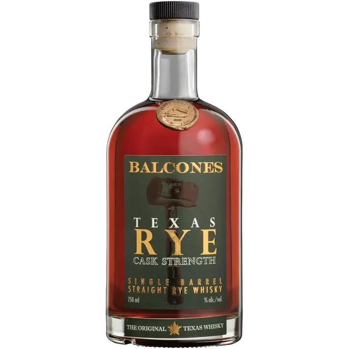 Balcones Texas Rye Cask Strength Whiskey