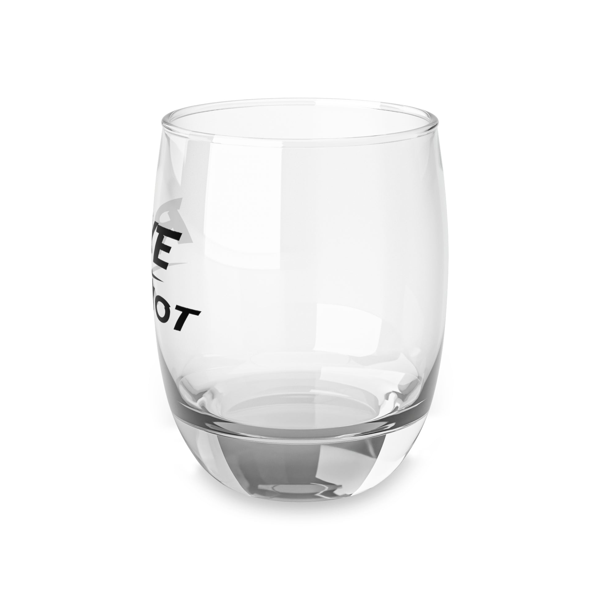 Personalized Rye Not Whiskey Glass in use, showcasing elegant design and custom engraving for dad's gift