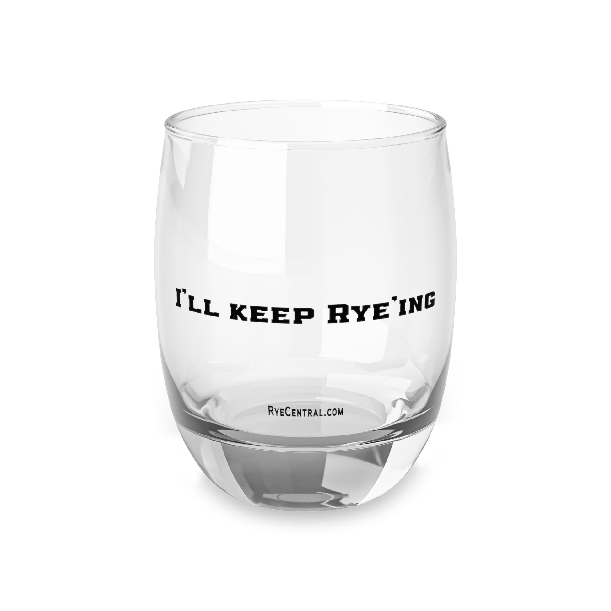 Front view of Rye Whiskey Glass - Golfers Gift