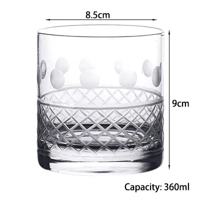 Old Fashioned Whiskey Rocks Glass — 20+ Cuts