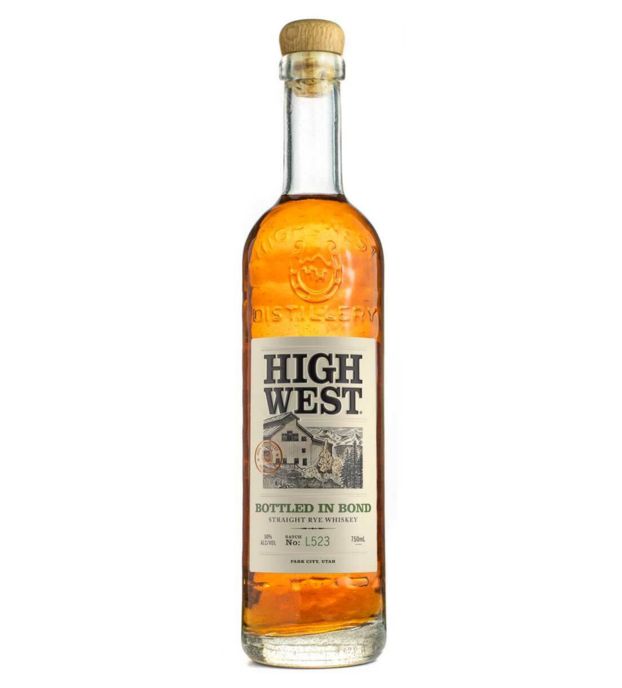 High West Bottled in Bond Rye whiskey bottle
