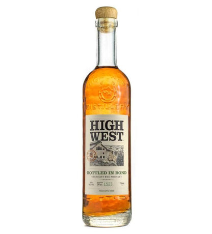 High West Bottled in Bond Rye whiskey bottle