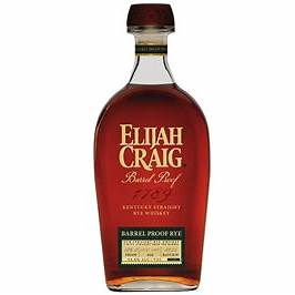Elijah Craig Barrel Proof Rye Bottle