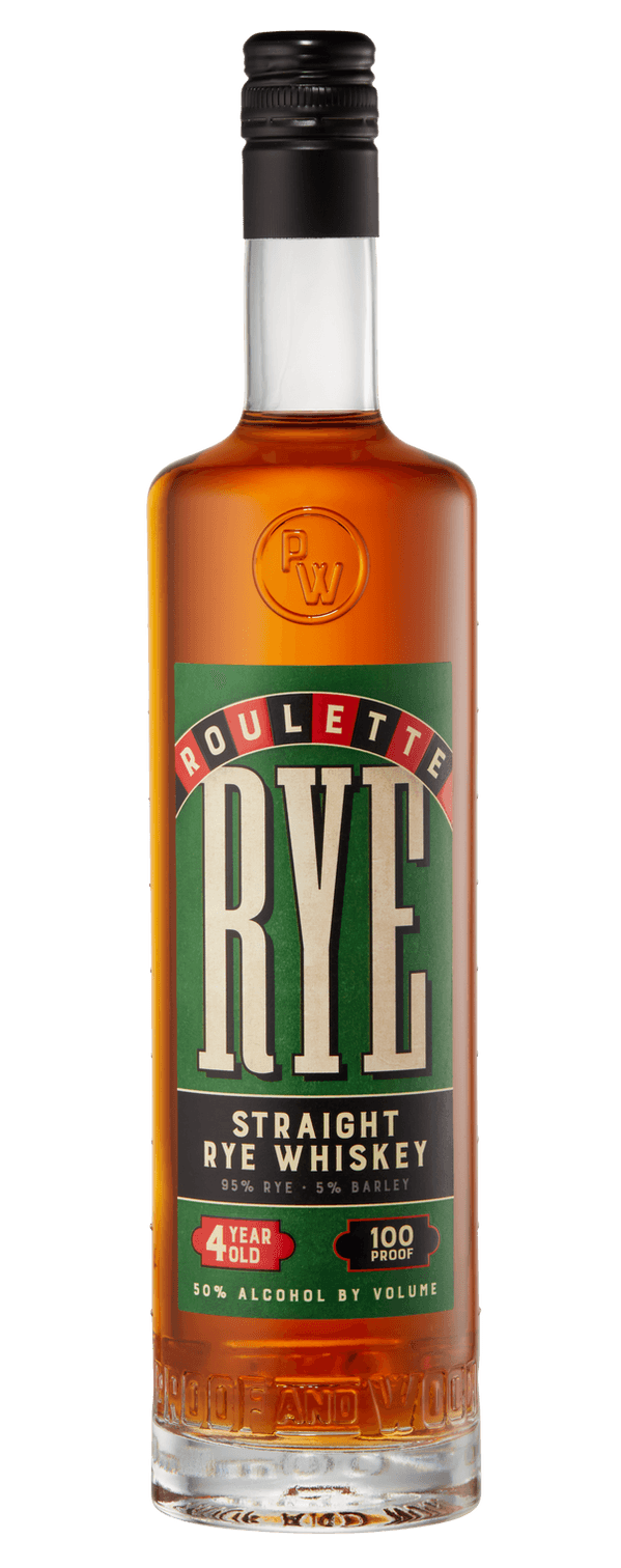 Proof and Wood Roulette Rye Whiskey Bottle
