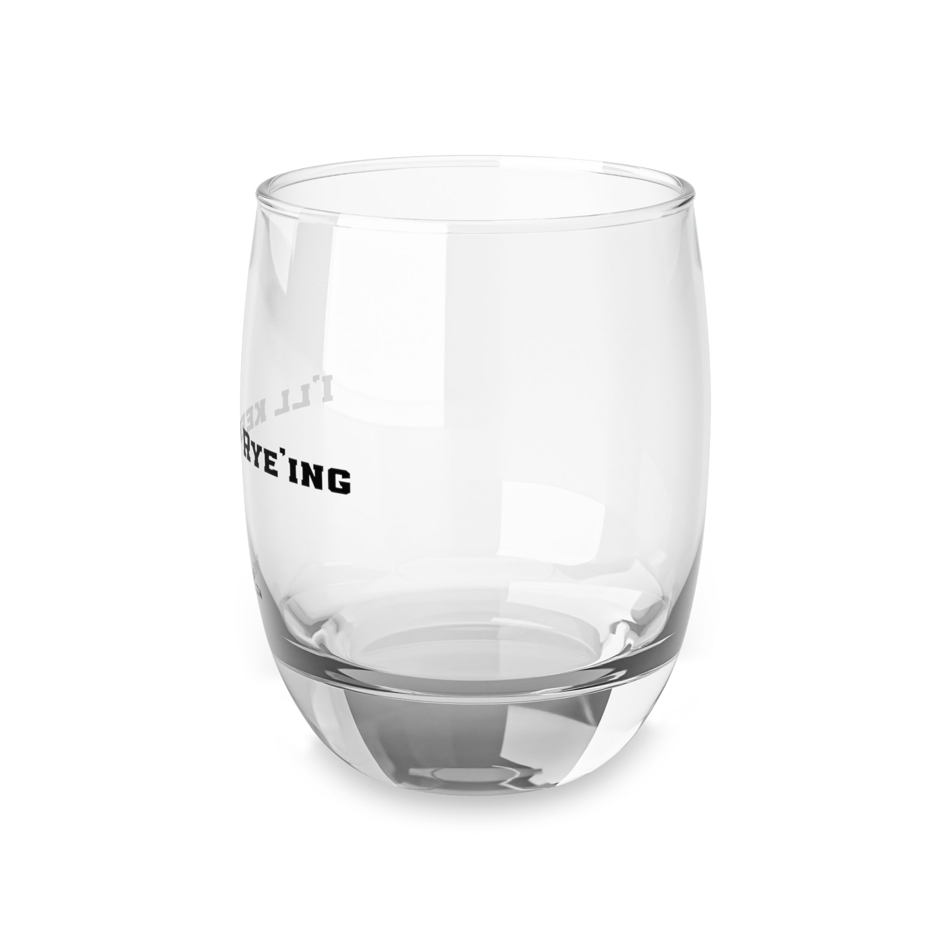 Side view of Rye Whiskey Glass - Golfers Gift