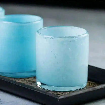 Cloud Sea Japanese Blue Whiskey Glass