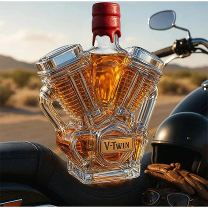 Classic Car Whiskey Decanter — Muscle Car & V-Twin Engine