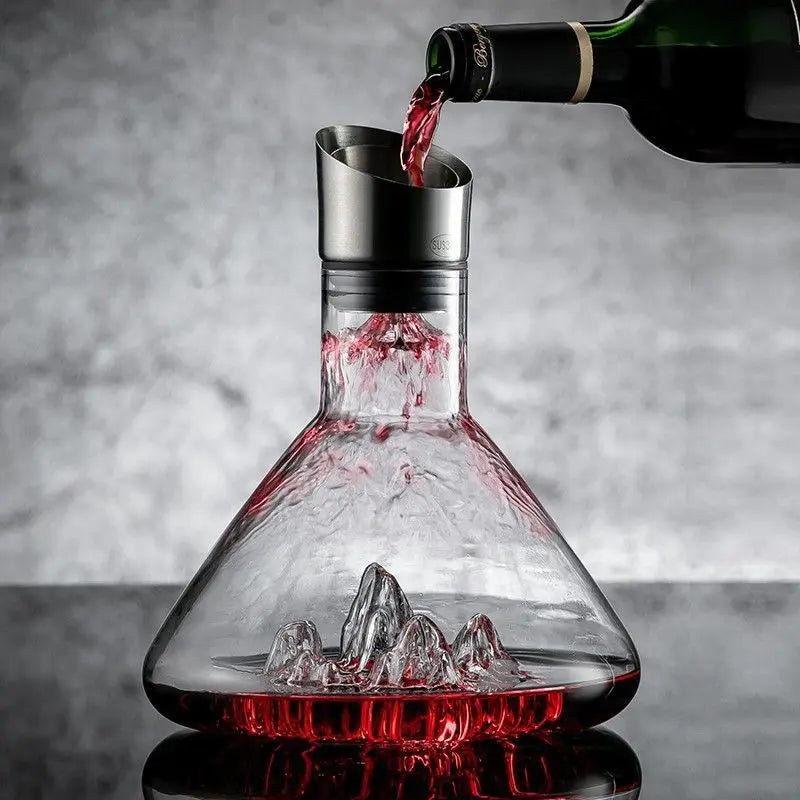 Iceberg Whiskey Decanter — Handmade Lead-Free Crystal (1500ml)