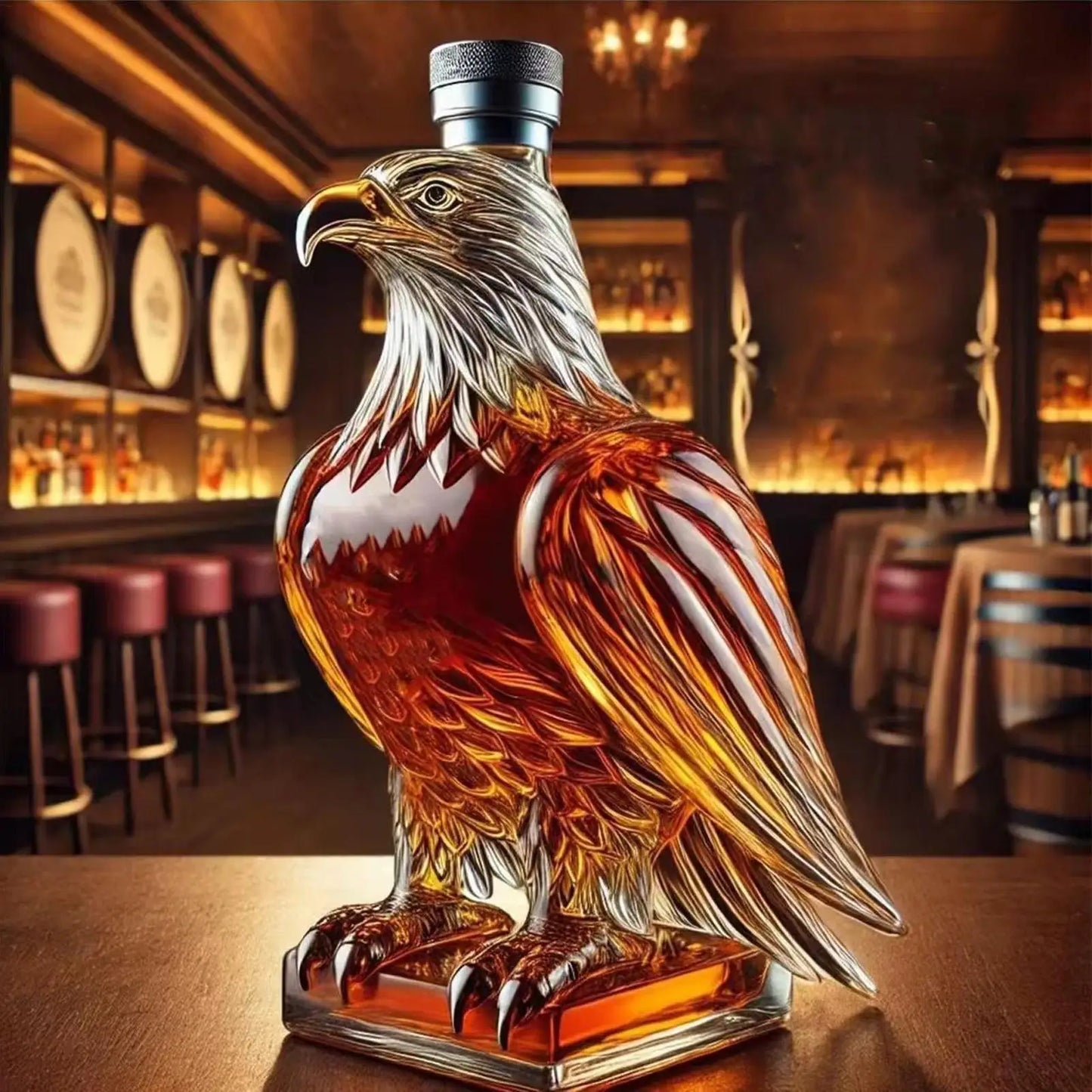 Eagle Whiskey Decanter — Glass Figure