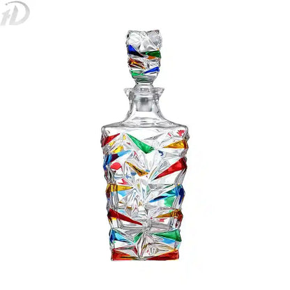 Hand-Painted Italian Mosaic Whisky Decanter