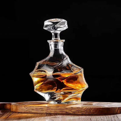 Twisted Crystal Whiskey Decanter (Lead-Free)