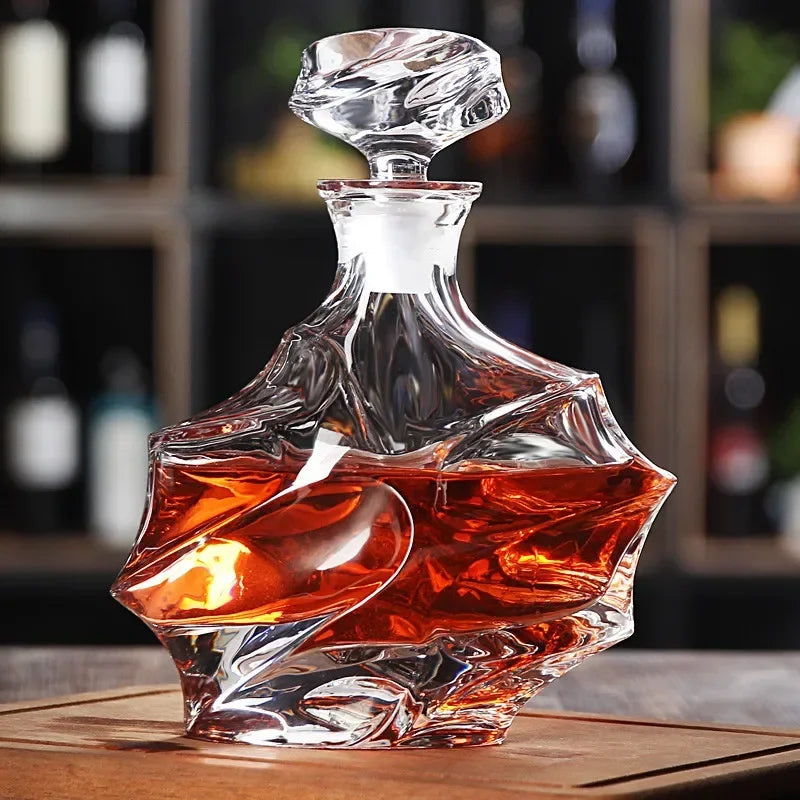 Twisted Crystal Whiskey Decanter (Lead-Free)