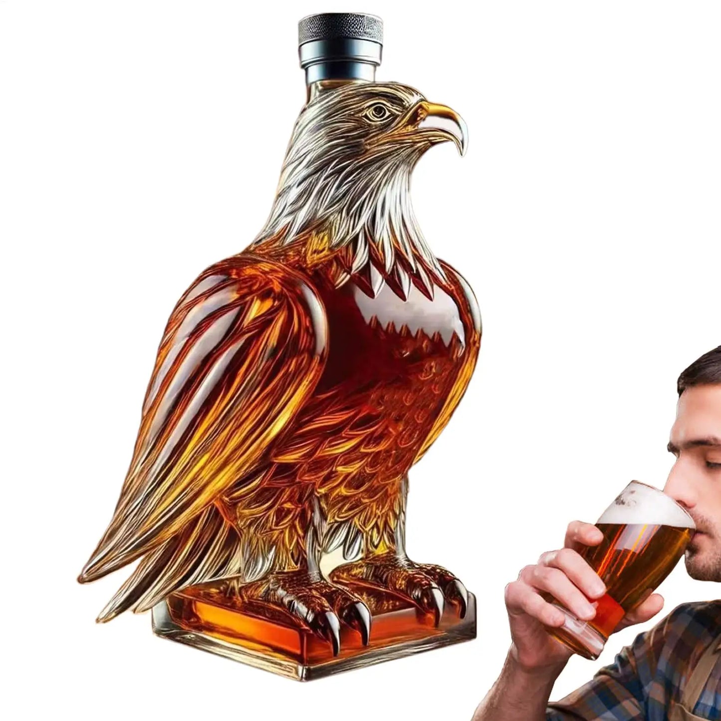 Eagle Whiskey Decanter — Glass Figure