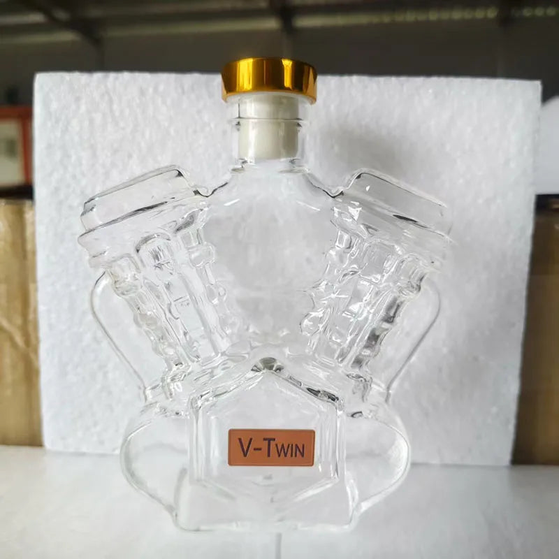 Classic Car Whiskey Decanter — Muscle Car & V-Twin Engine