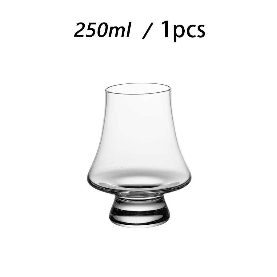 Tapered Whiskey Tasting Glasses – Lead-Free Set (1–6 Pack)