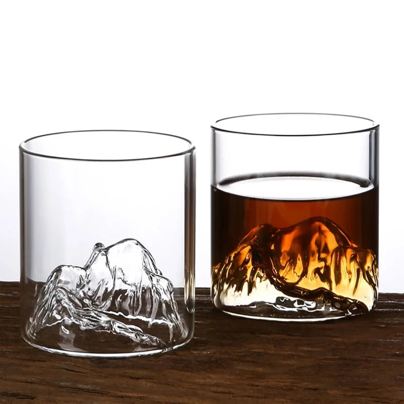 3D Mountain Whiskey Glass — Guanshan (5oz)