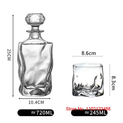 Crumpled Whiskey Decanter: Japanese Art Twist
