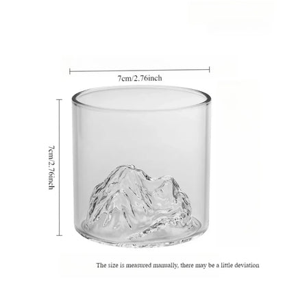 3D Mountain Whiskey Glass — Guanshan (5oz)