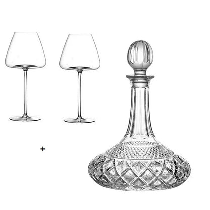 Hammer-Patterned Whisky Decanter Premium Quality