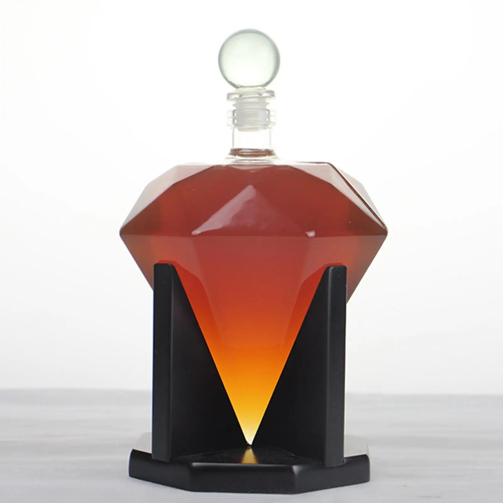 Heart Shaped Diamond Whiskey Decanter by Kesoto 750ml 
